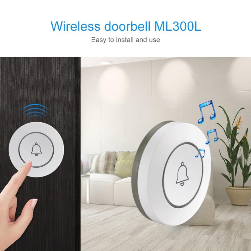 Anti-Theft Wireless Doorbell Button Alarm - Compact 8