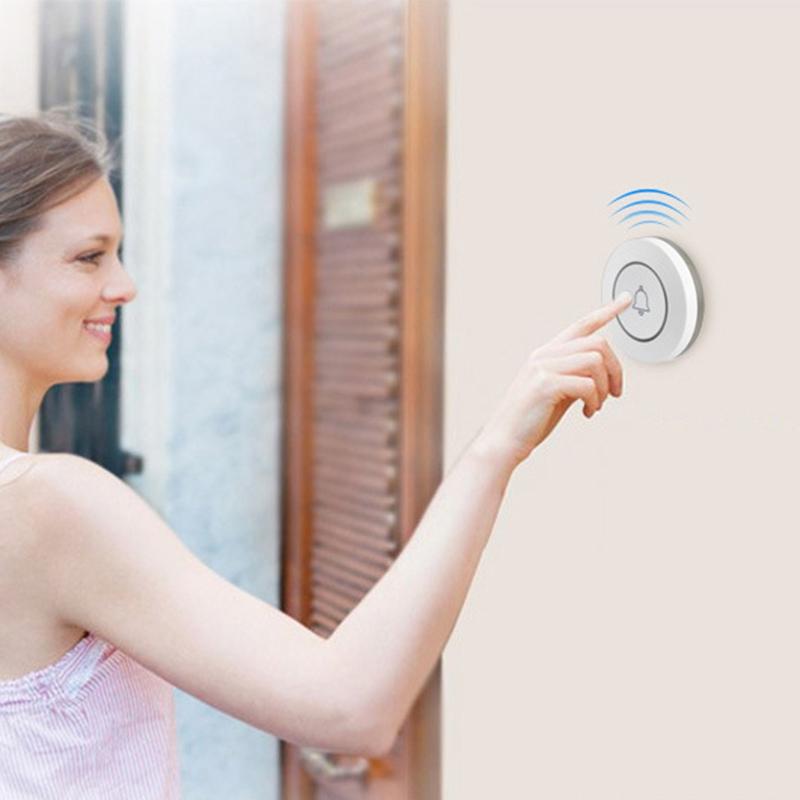 Anti-Theft Wireless Doorbell Button Alarm - Compact 10