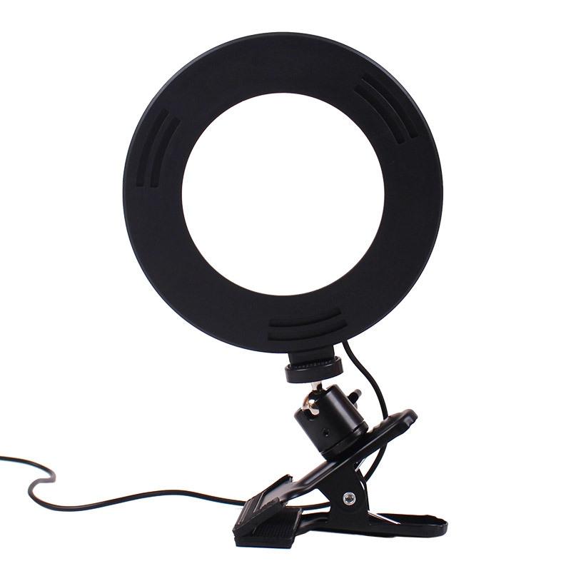 Adjustable 6 Led Ring Light with Strong Clip - 2m Desktop Computer Clip Light 4