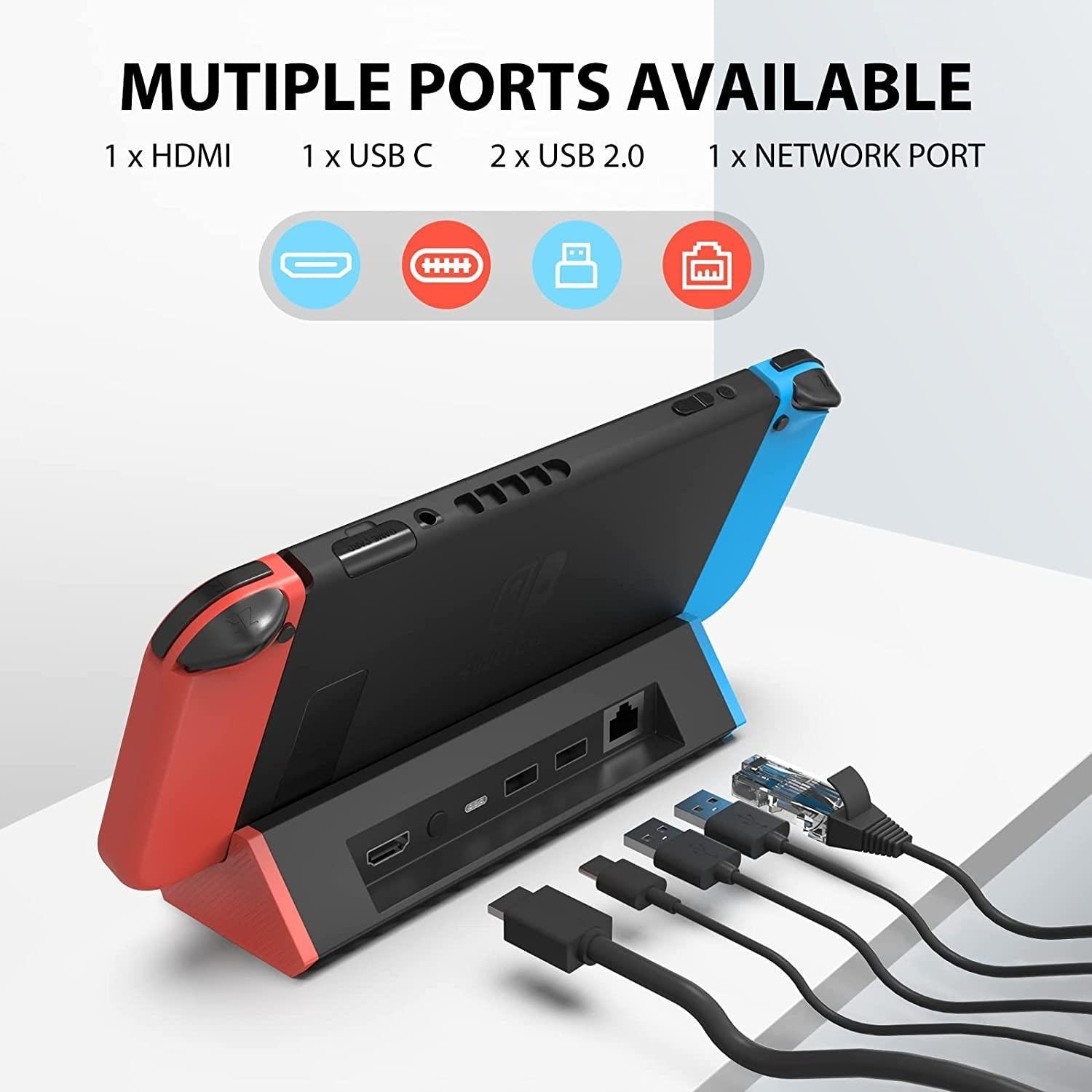 Nintendo Switch 4k Hdmi Adapter with 1000mbs Lan 6