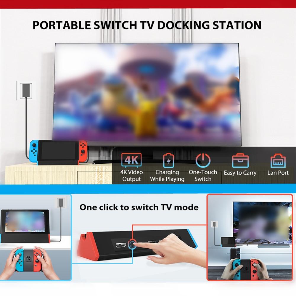 Nintendo Switch 4k Hdmi Adapter with 1000mbs Lan 9