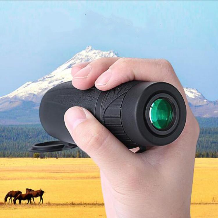 Portable Monocular Binoculars With Low-Light Night Vision - 8X25 4