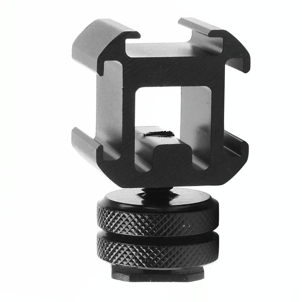 Universal Camera Hot Shoe Base - 2Pcs Three-Head Rotary 3