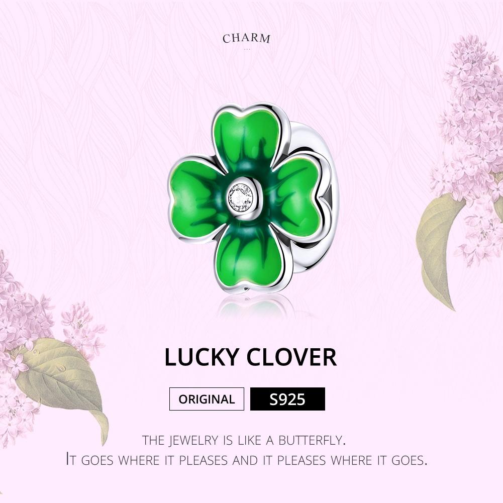 925 Sterling Silver Lucky Clover Beads For Diy Bracelets & Necklaces 4
