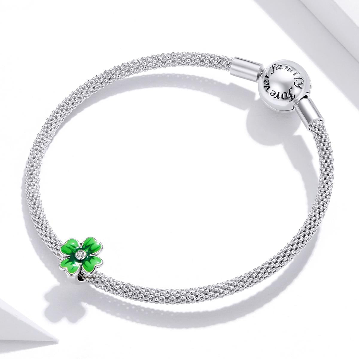 925 Sterling Silver Lucky Clover Beads For Diy Bracelets & Necklaces 8