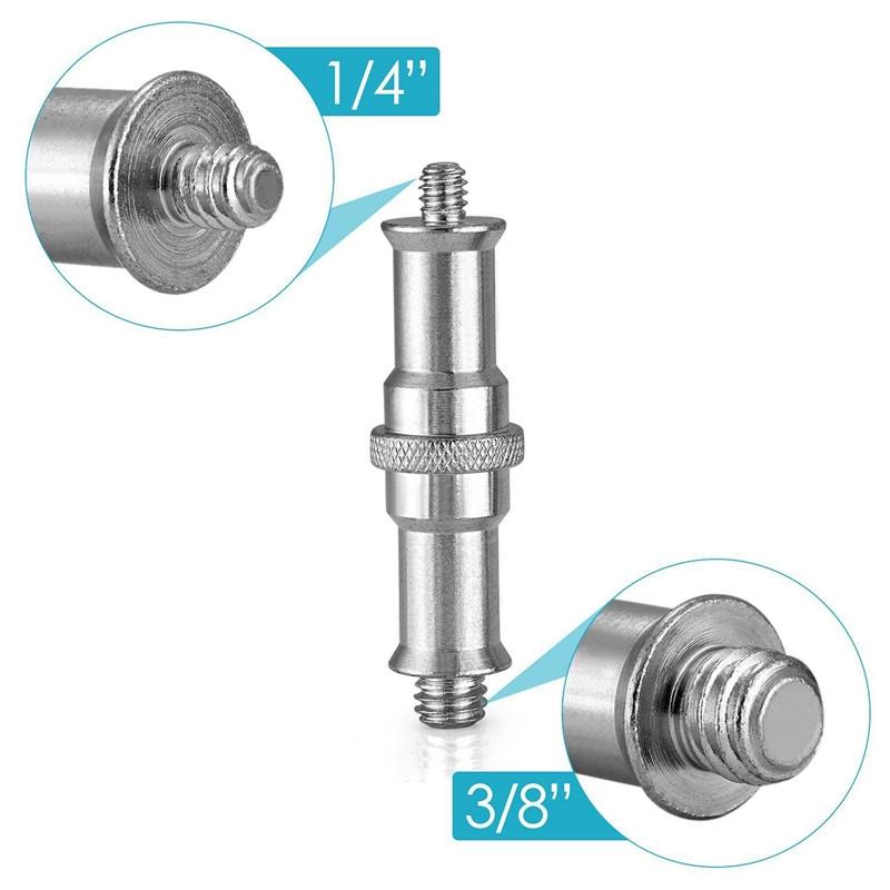 Aluminum Flash Light Bracket Adapter - 1 / 4 To 3 / 8 Screw Thread 3