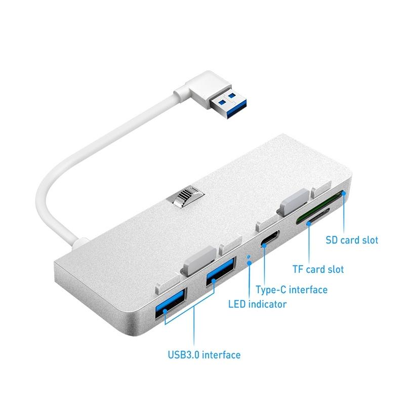 Type-C + Usb3.0 + Sd / Tf Card Reader Hub Adapter 3