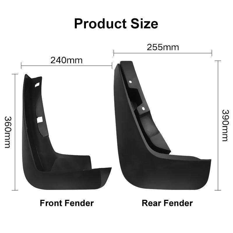 For Jaguar F-Pace 2016-2021 4Pcs / Set Car Auto Soft Plastic Splash Flaps Fender Guard 4