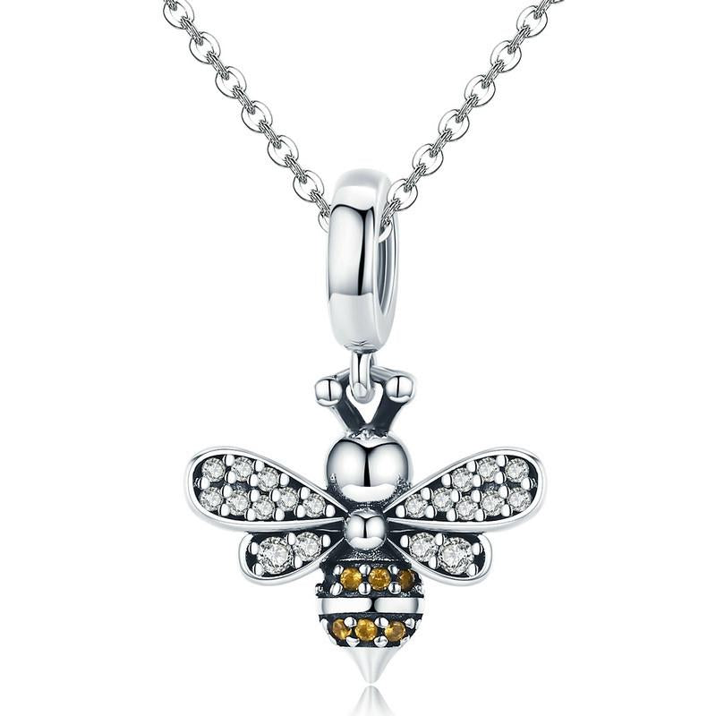 925 Sterling Silver Bee Charm For Diy Bracelets 7