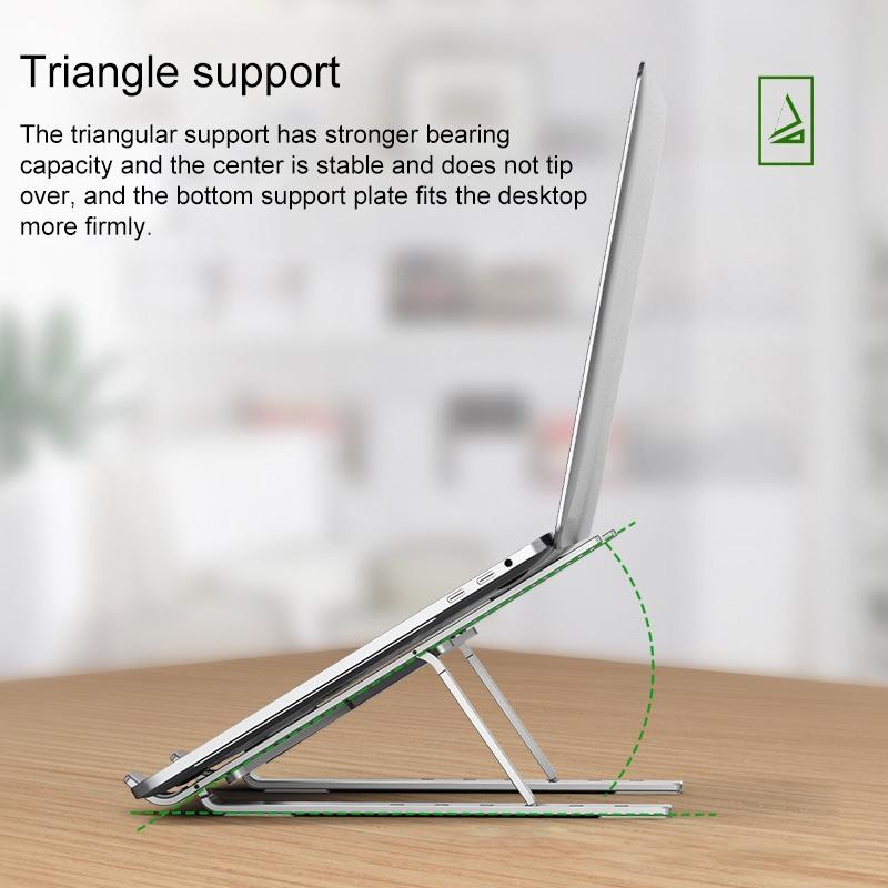 Adjustable Laptop Stand - Portable Folding Heat Dissipation Desktop Holder 4