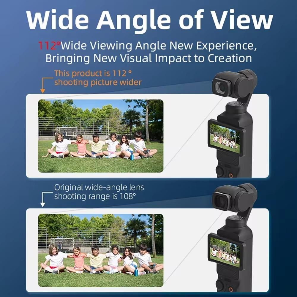 3 Magnetic Wide Angle Lens For Dji Osmo Pocket 112° Fov 5