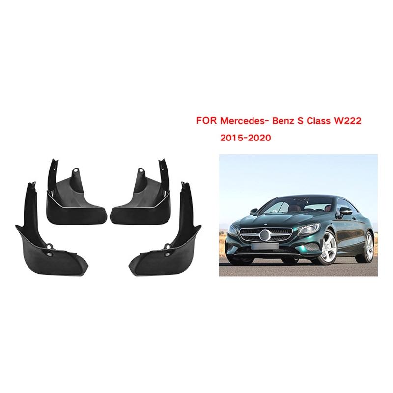 For Mercedes-Benz S-Class 2014-2020 4Pcs / Set Car Auto Soft Plastic Splash Flaps Fender Guard 3