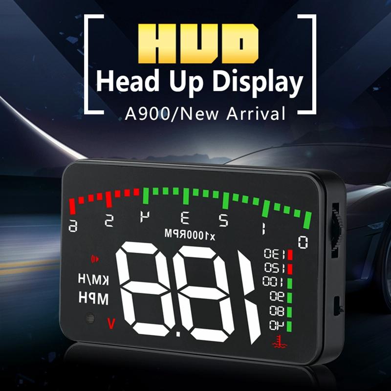 3.5 Inch Vehicle Head Up Display Car Speed Engine Revs Water Temp Voltage Mileage 3