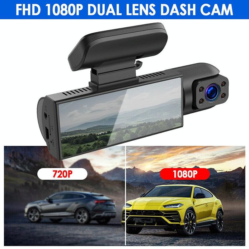 1080p Hd Dual Lens Night Vision Driving Recorder - 3.16 Inch 5