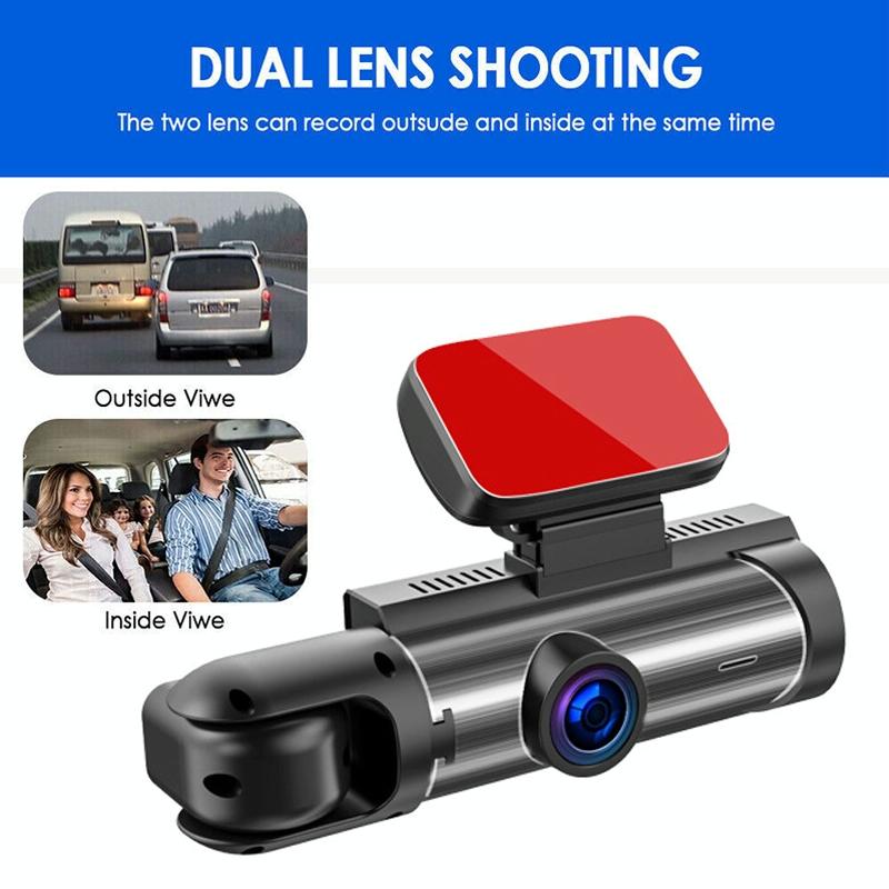 1080p Hd Dual Lens Night Vision Driving Recorder - 3.16 Inch 6