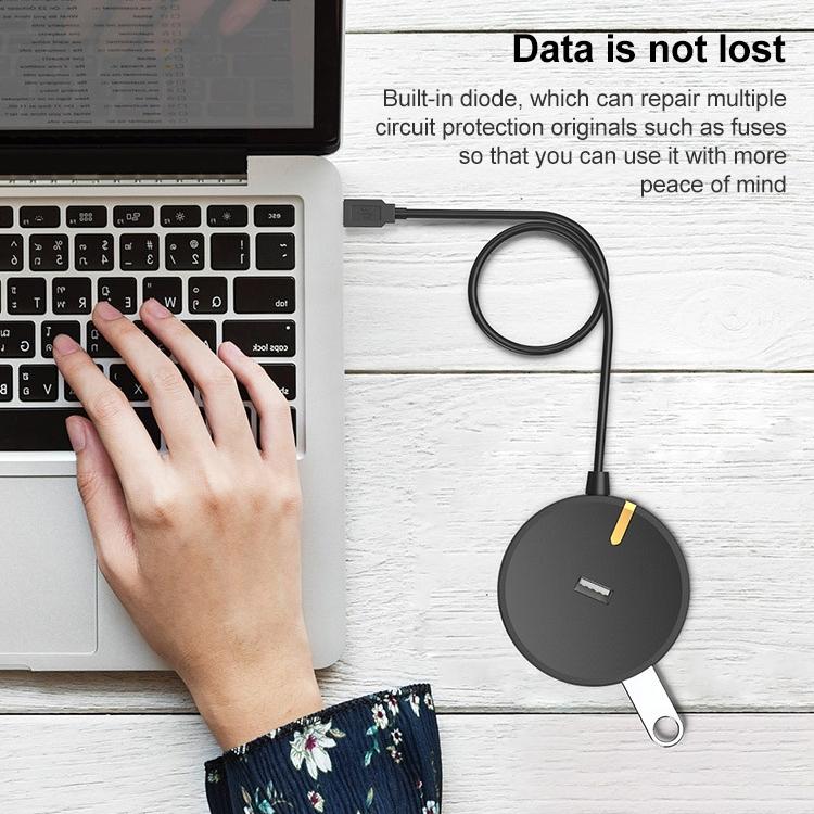 4-Port Usb 2.0 Circular Splitter Hub 3