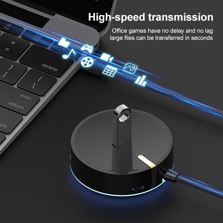 4-Port Usb 2.0 Circular Splitter Hub 6