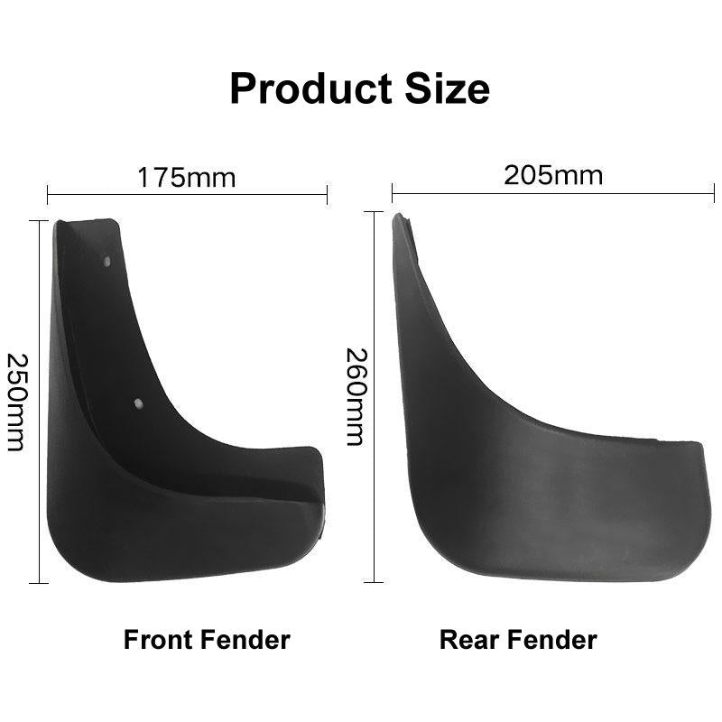 For Volkswagen Touran 2004-2015 4Pcs / Set Car Auto Soft Plastic Splash Flaps Fender Guard 4