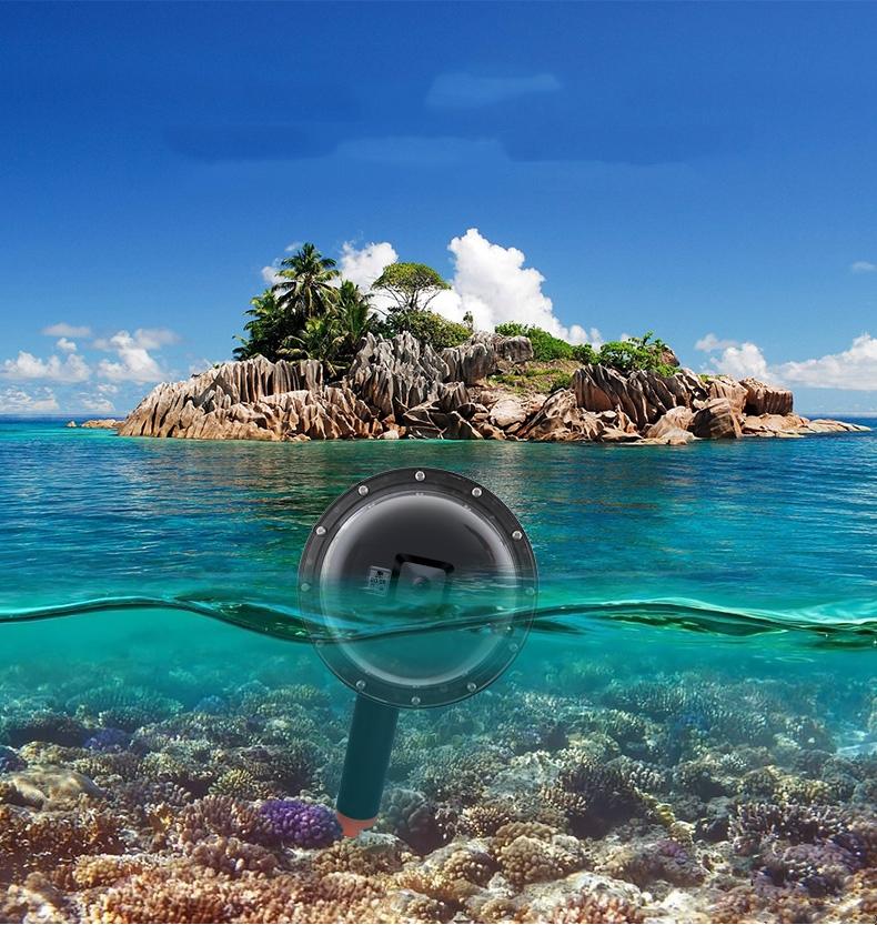 Underwater Camera Dome Port with Shutter Trigger Lens 4