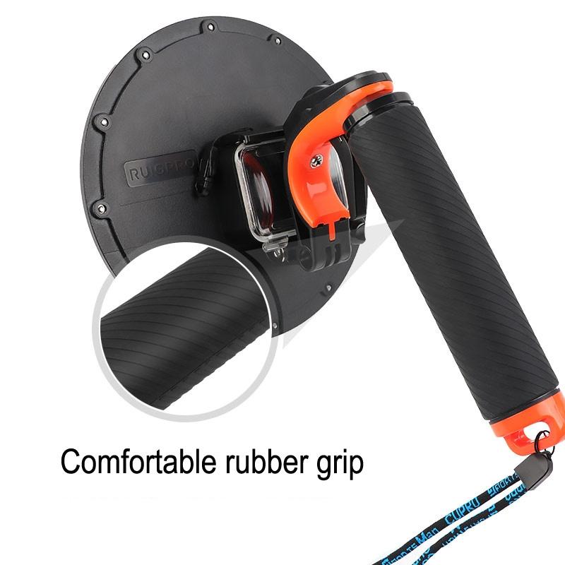 Underwater Camera Dome Port with Shutter Trigger Lens 10