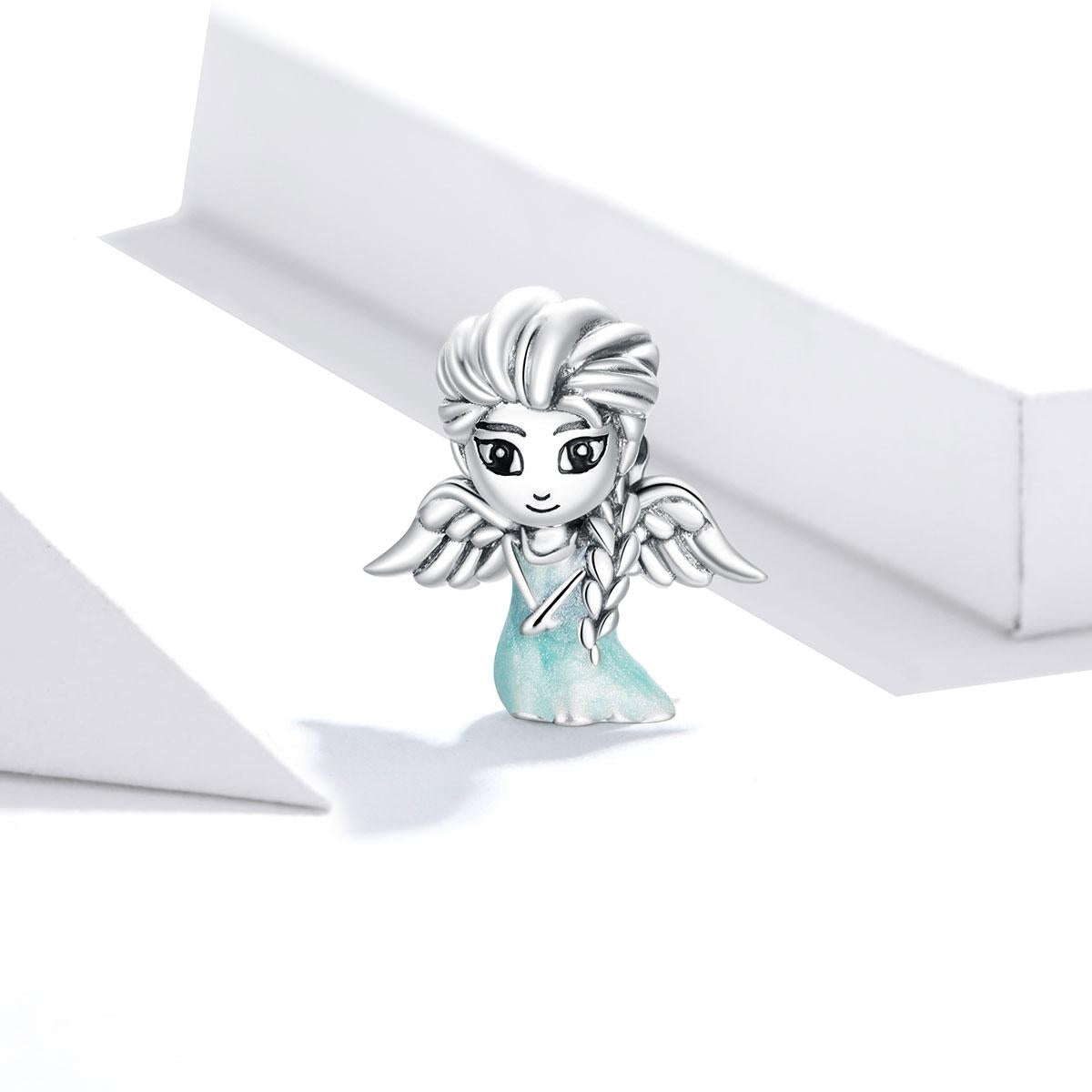 925 Sterling Silver Snowflake Elf Girl Beads For Diy Bracelets & Necklaces 3