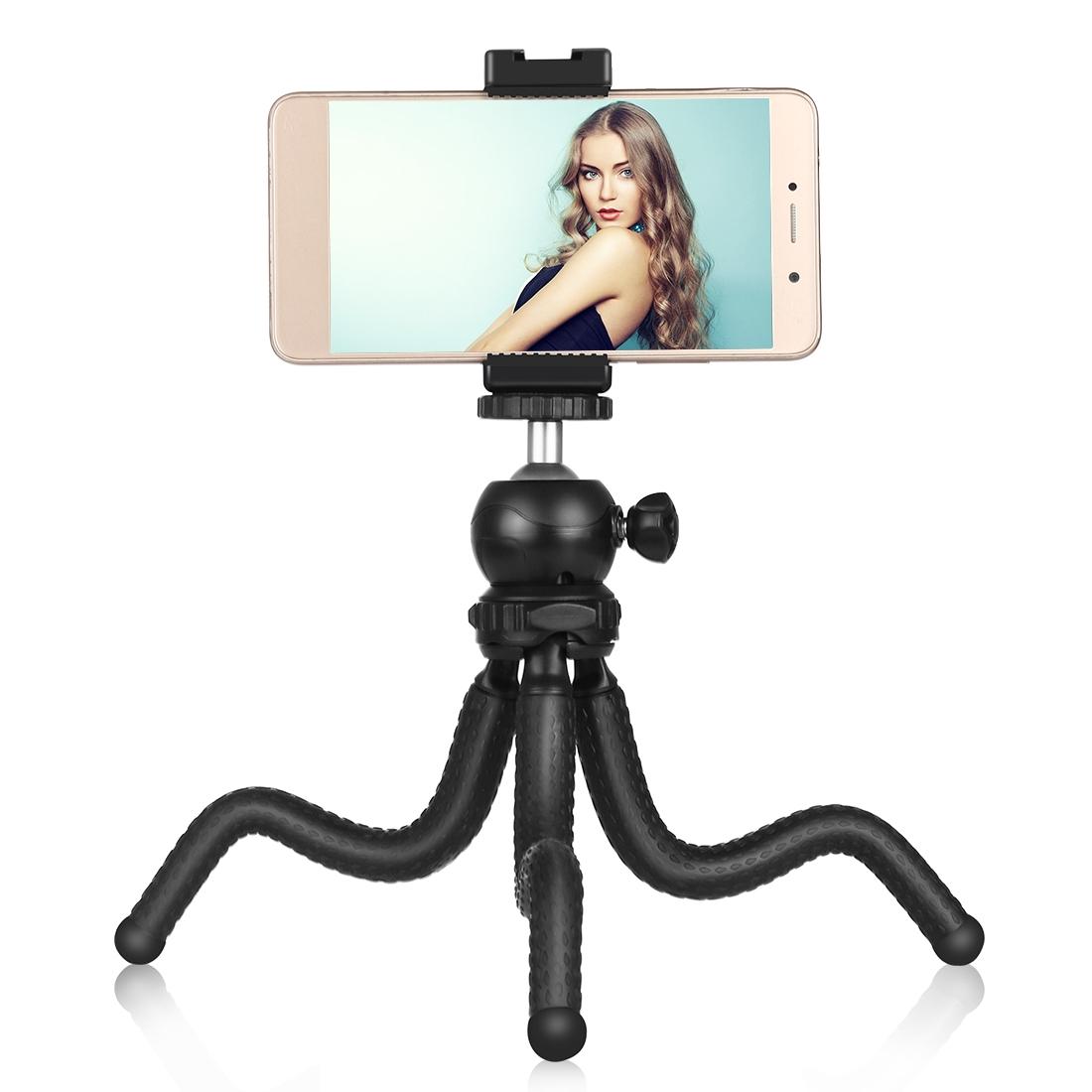 Flexible Mini Octopus Tripod with Ball Head and Phone Clamp 3