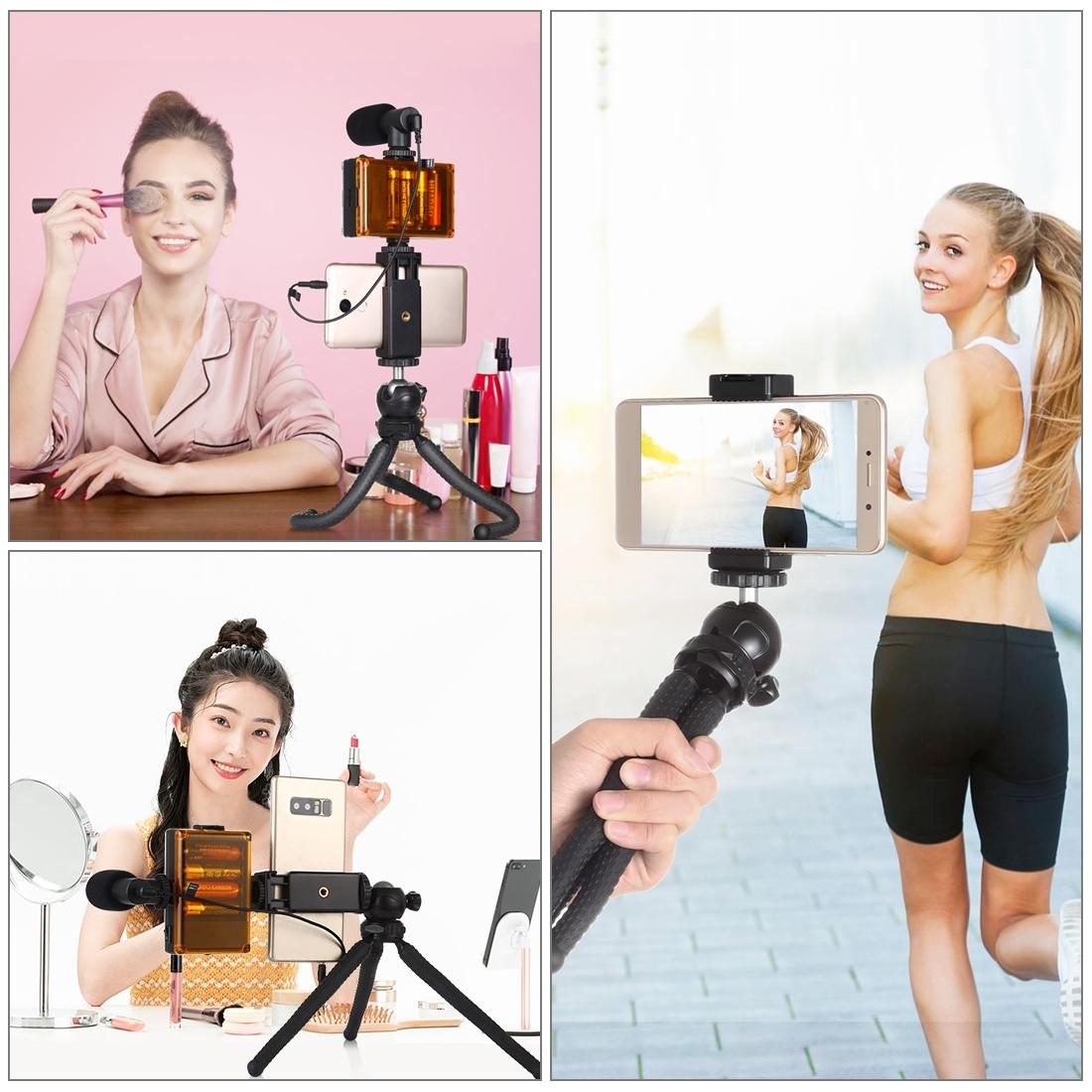 Flexible Mini Octopus Tripod with Ball Head and Phone Clamp 7