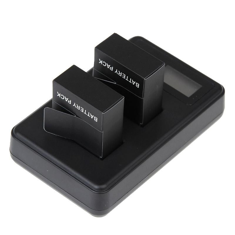 Lcd Screen Dual Battery Charger for Gopro Hero3 with Charging Capacity Display 5