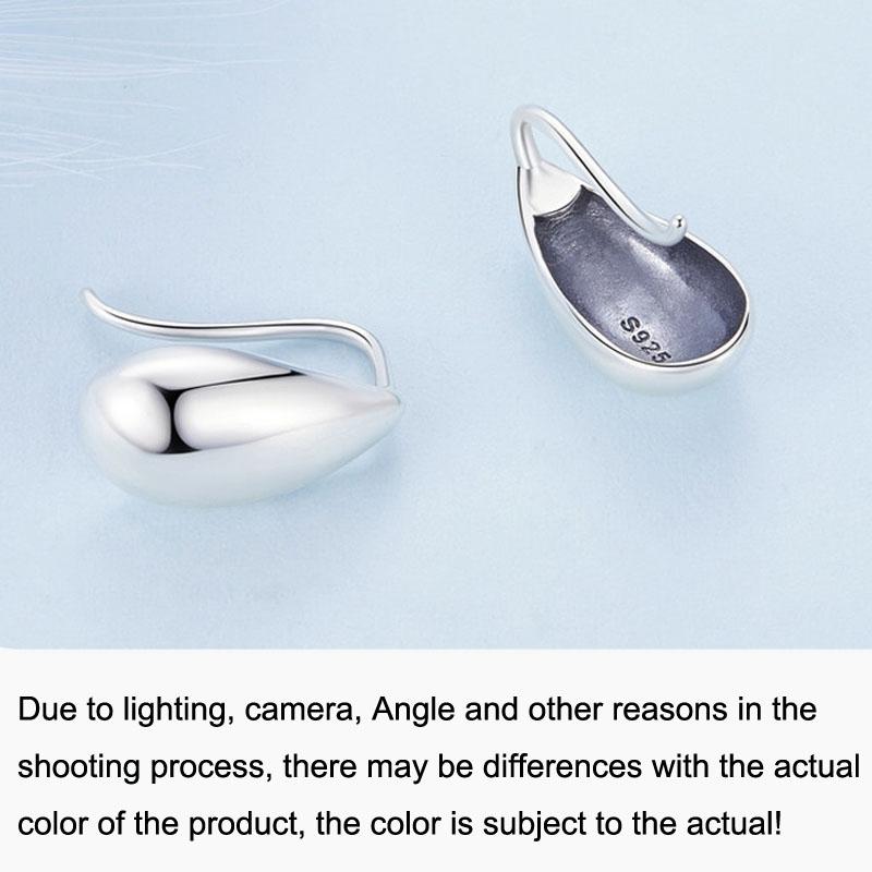 925 Sterling Silver Water Drop Earrings Glare Design 6