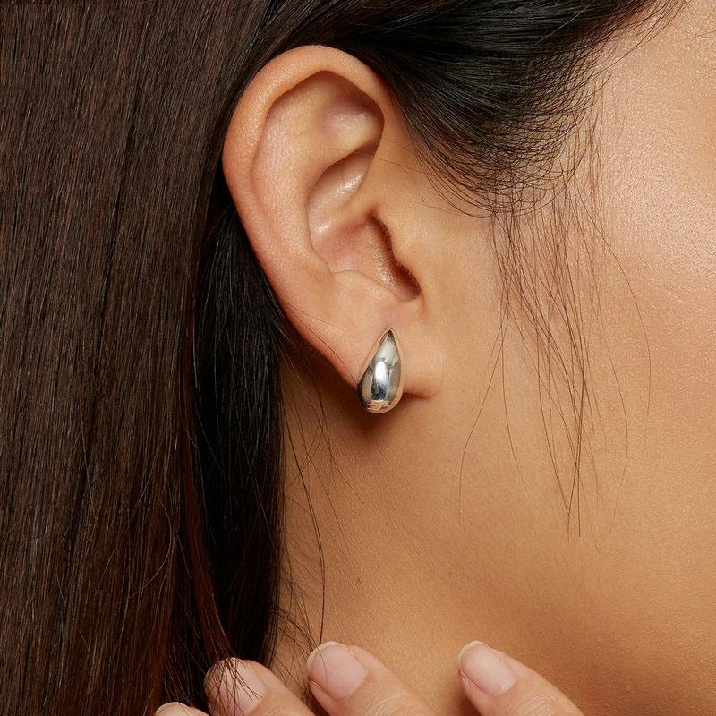 925 Sterling Silver Water Drop Earrings Glare Design 7