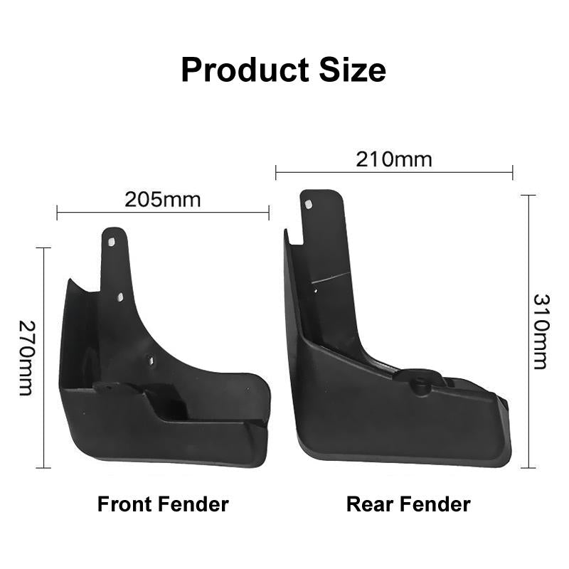 For Nissan X-Trail 2014-2020 4Pcs / Set Car Auto Soft Plastic Splash Flaps Fender Guard 4