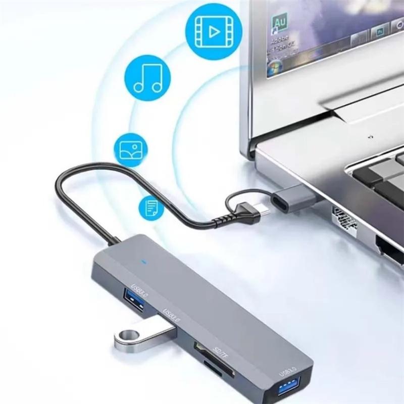 3-Port Usb Hub With Type-C & Sd / Tf Slots 7