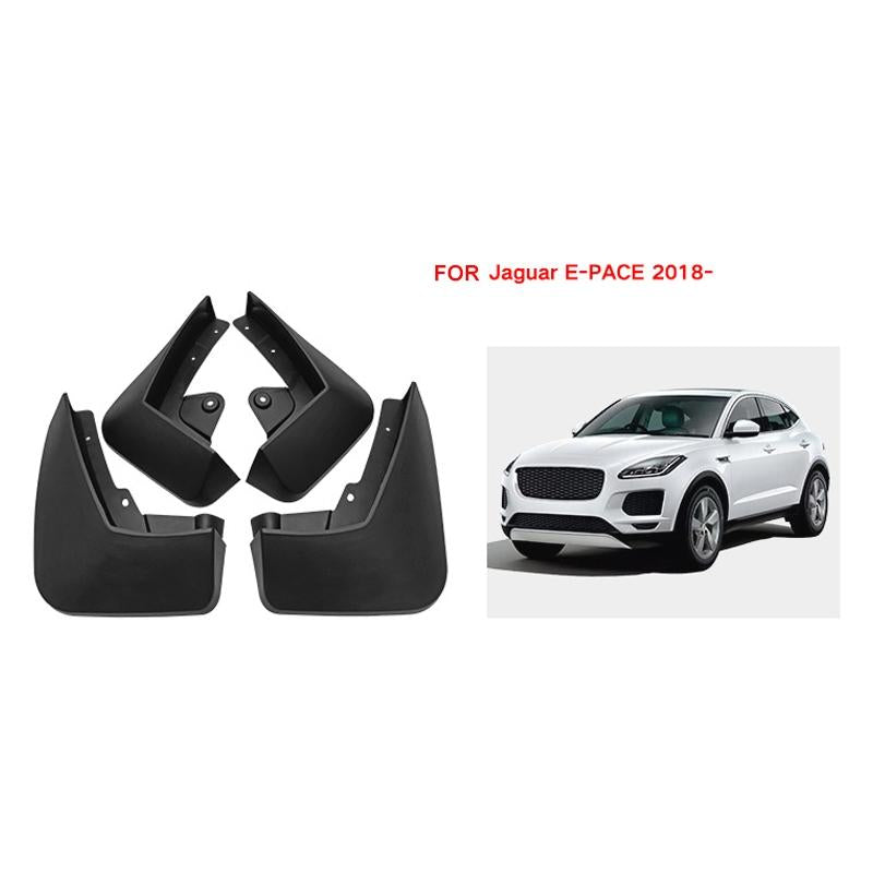 For Jaguar E-Pace 2018-2023 4Pcs / Set Car Auto Soft Plastic Splash Flaps Fender Guard 3