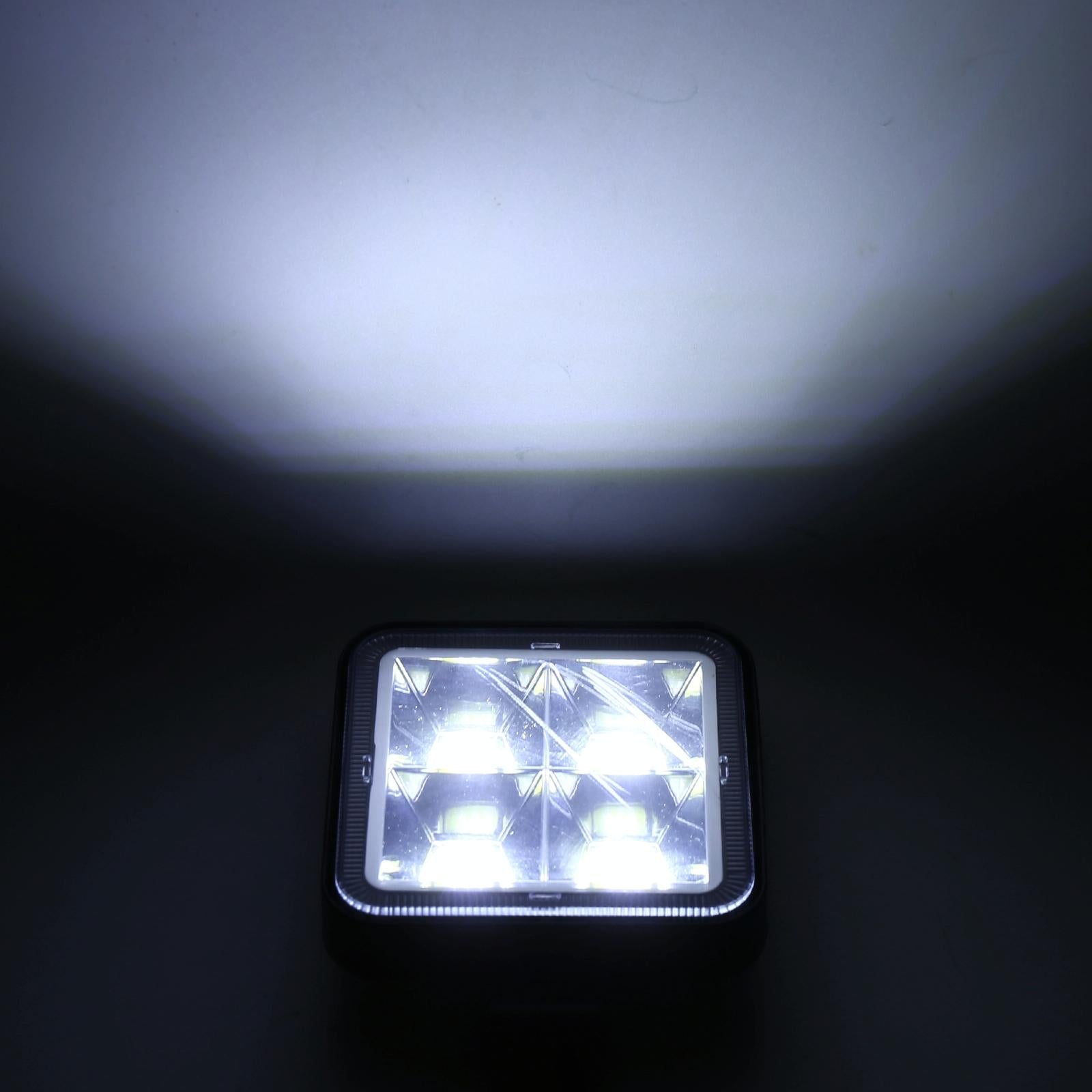 Car Square Work Light With 4 Cob Lamp Beads 8