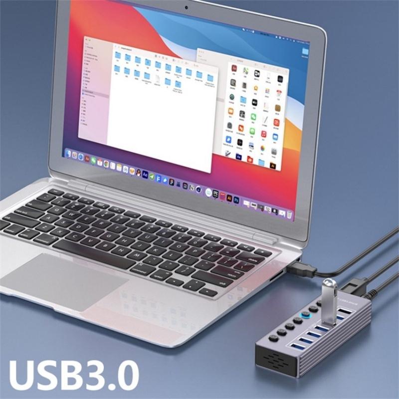 7-Port Usb 3.0 Hub With Independent Switch 4
