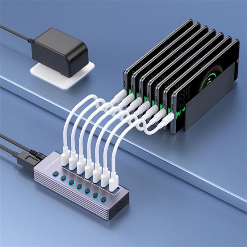 7-Port Usb 3.0 Hub With Independent Switch 7