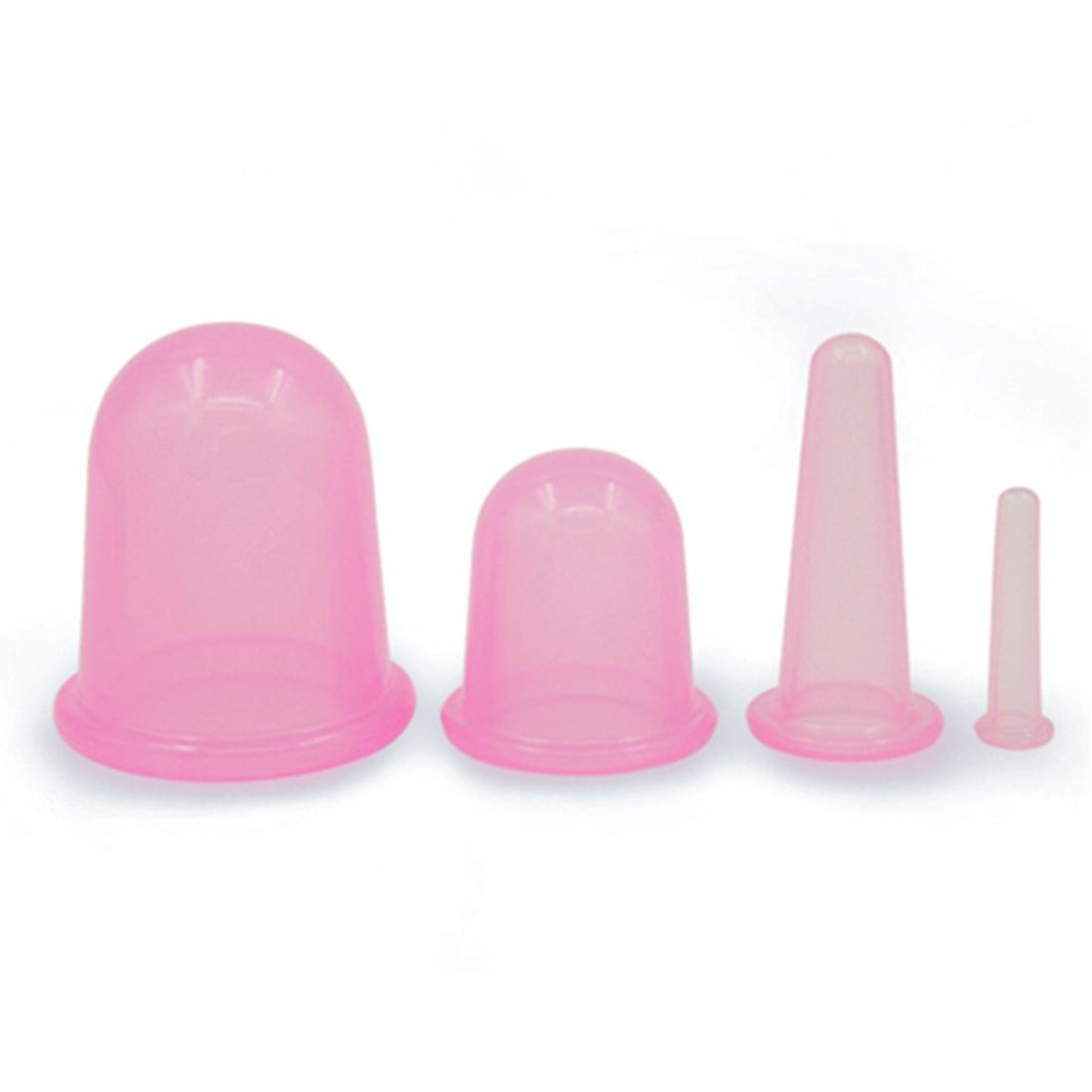 4-In-1 Silicone Cupping Cups For Health Care Random Colour 4