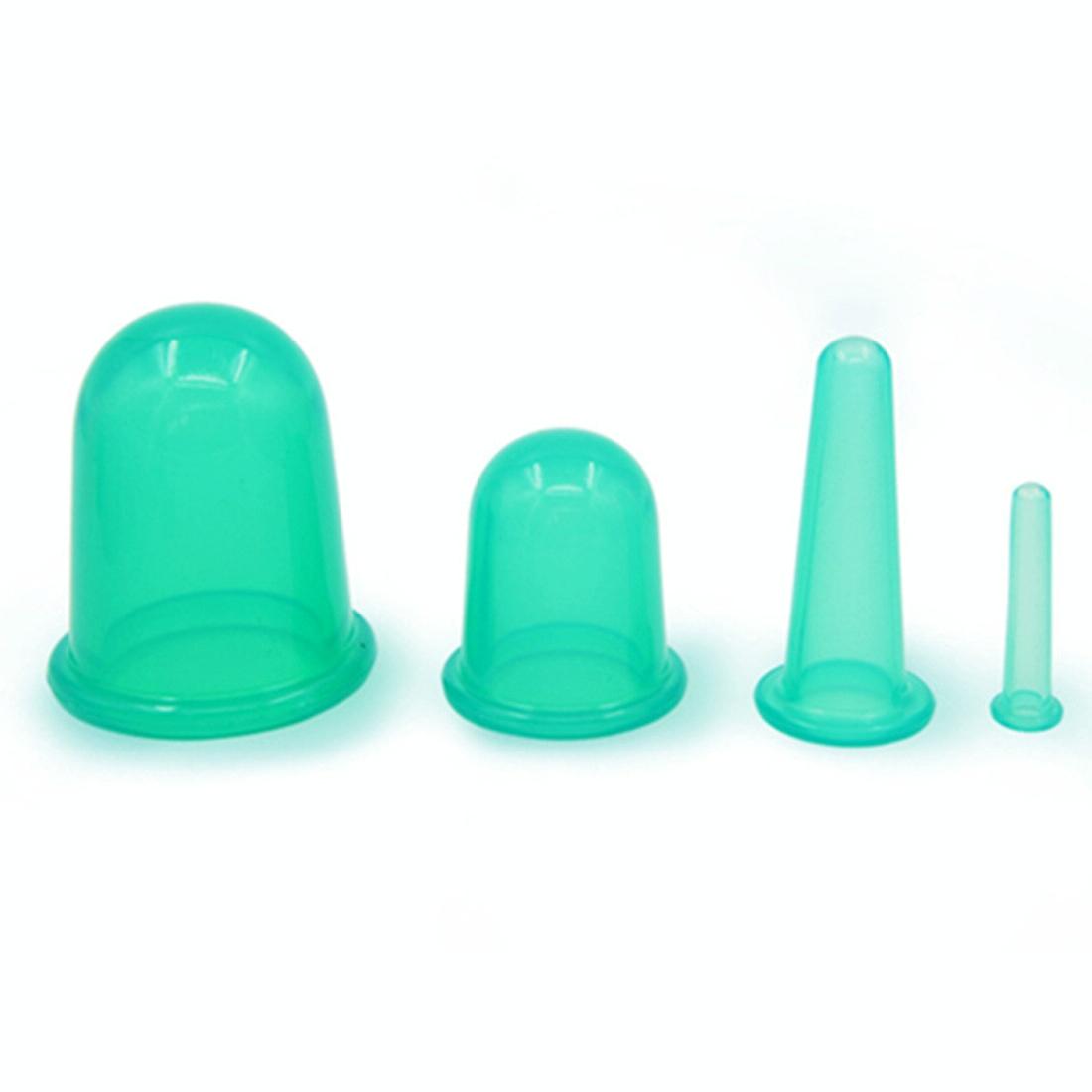 4-In-1 Silicone Cupping Cups For Health Care Random Colour 6