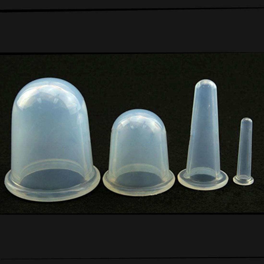 4-In-1 Silicone Cupping Cups For Health Care Random Colour 7