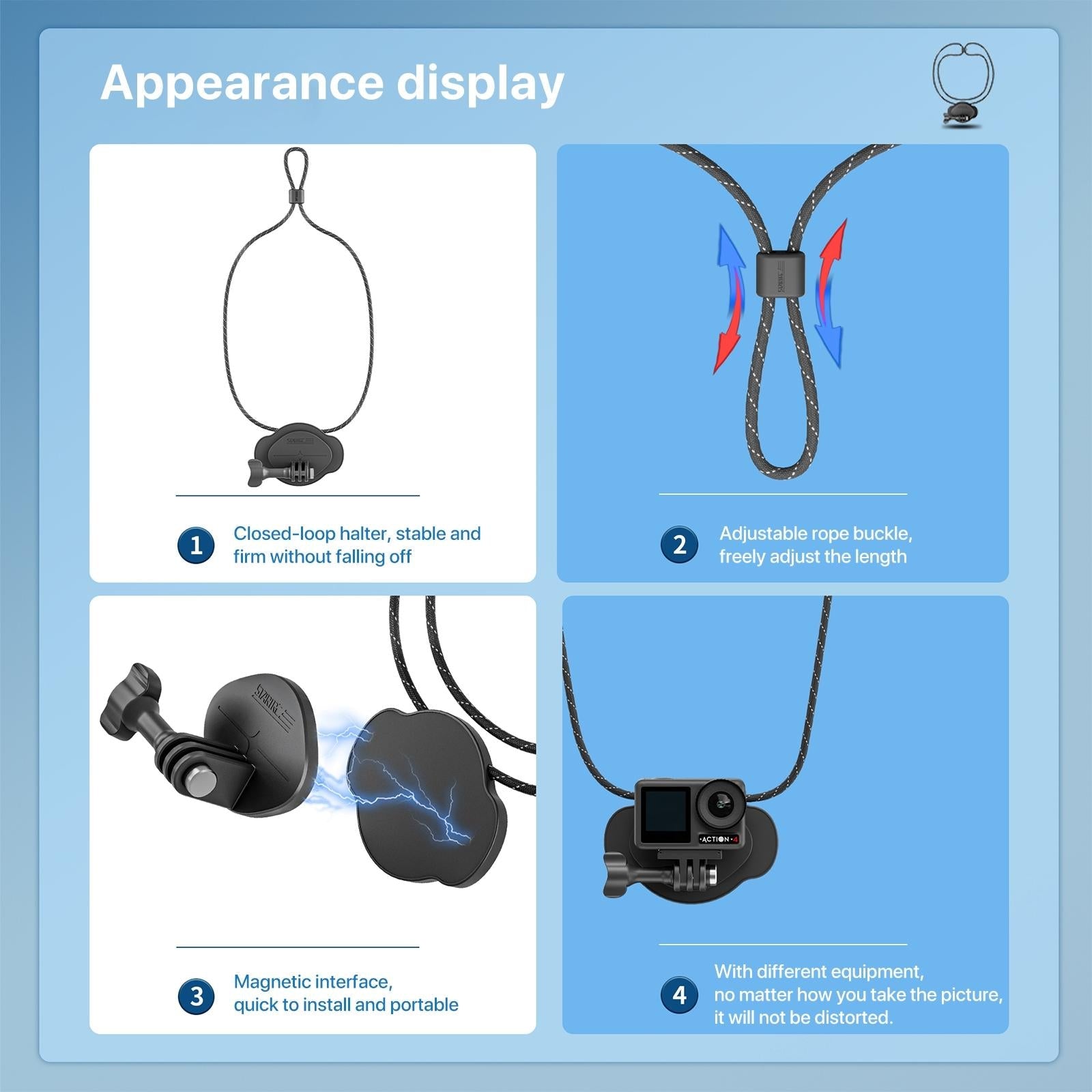 Magnetic Quick Release Neck Strap for Vlog and Fpv 6