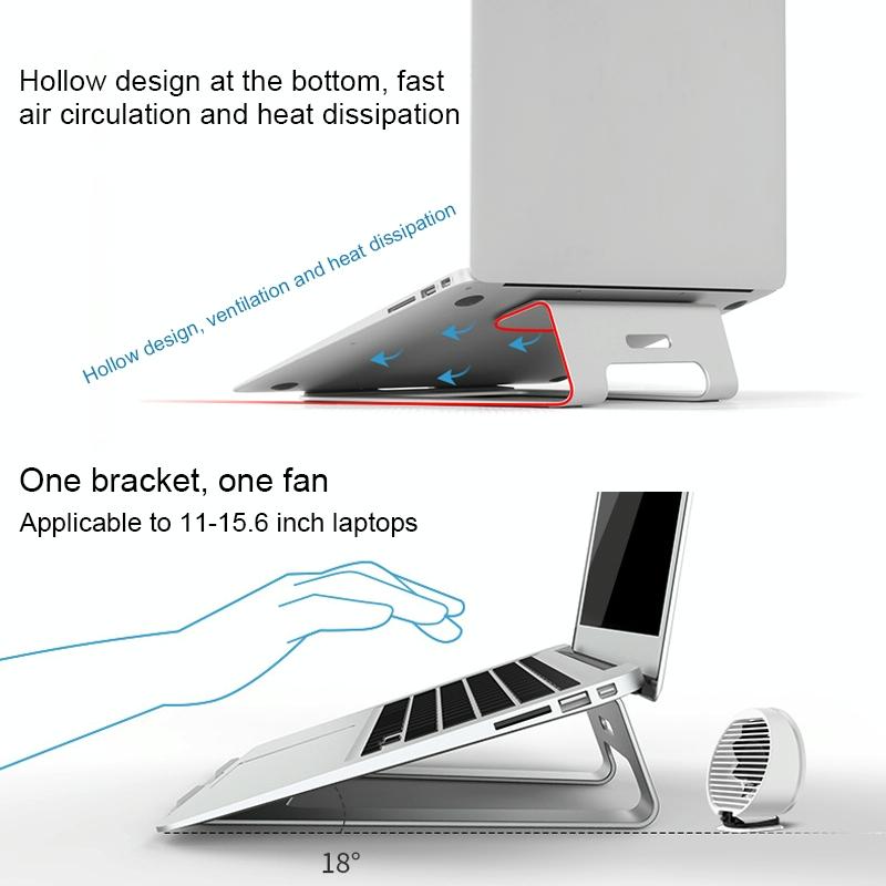 Aluminum Laptop Stand with Cooling 5