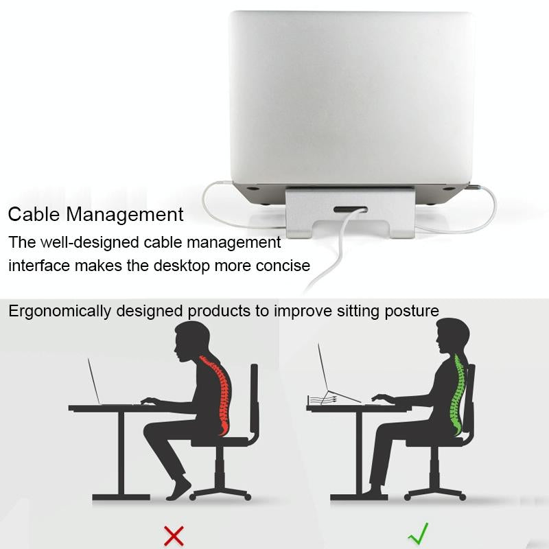 Aluminum Laptop Stand with Cooling 6