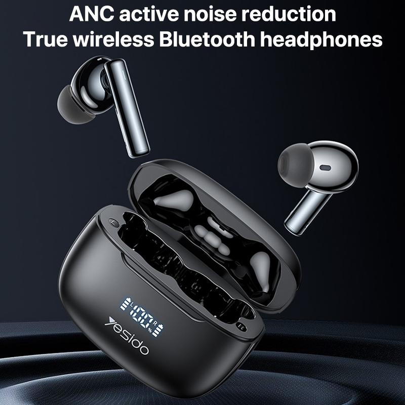 Wireless Bluetooth 5.0 Earphones with Anc and Led Display 3