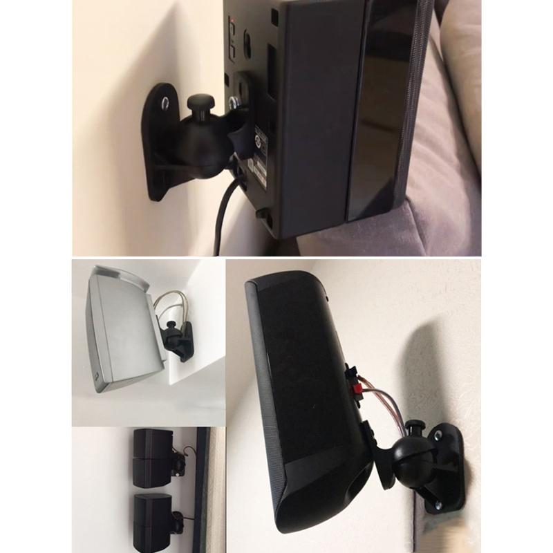 Rotatable 45 Degree Speaker Wall Mount Brackets for Surround Sound - Pair 7