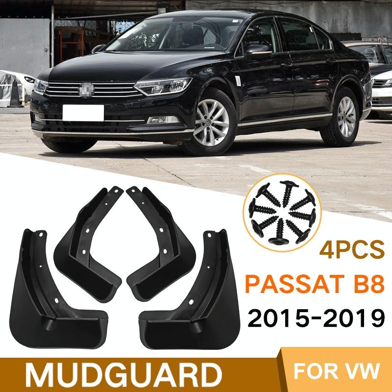 For Volkswagen Passat B8 2015-2019 4Pcs / Set Car Auto Soft Plastic Splash Flaps Fender Guard 3