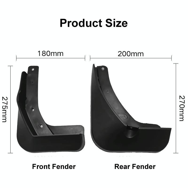 For Volkswagen Passat B8 2015-2019 4Pcs / Set Car Auto Soft Plastic Splash Flaps Fender Guard 4