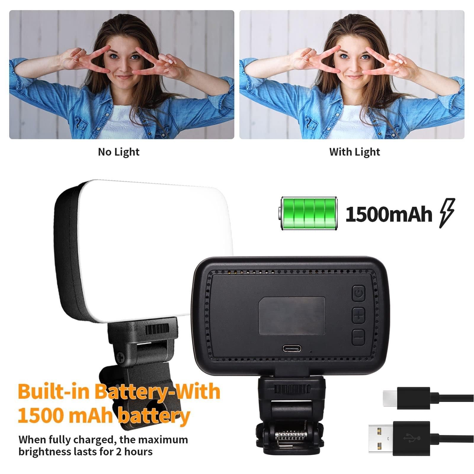 Rechargeable Video Conference Lighting - Three Colour Temperature Dimming 3