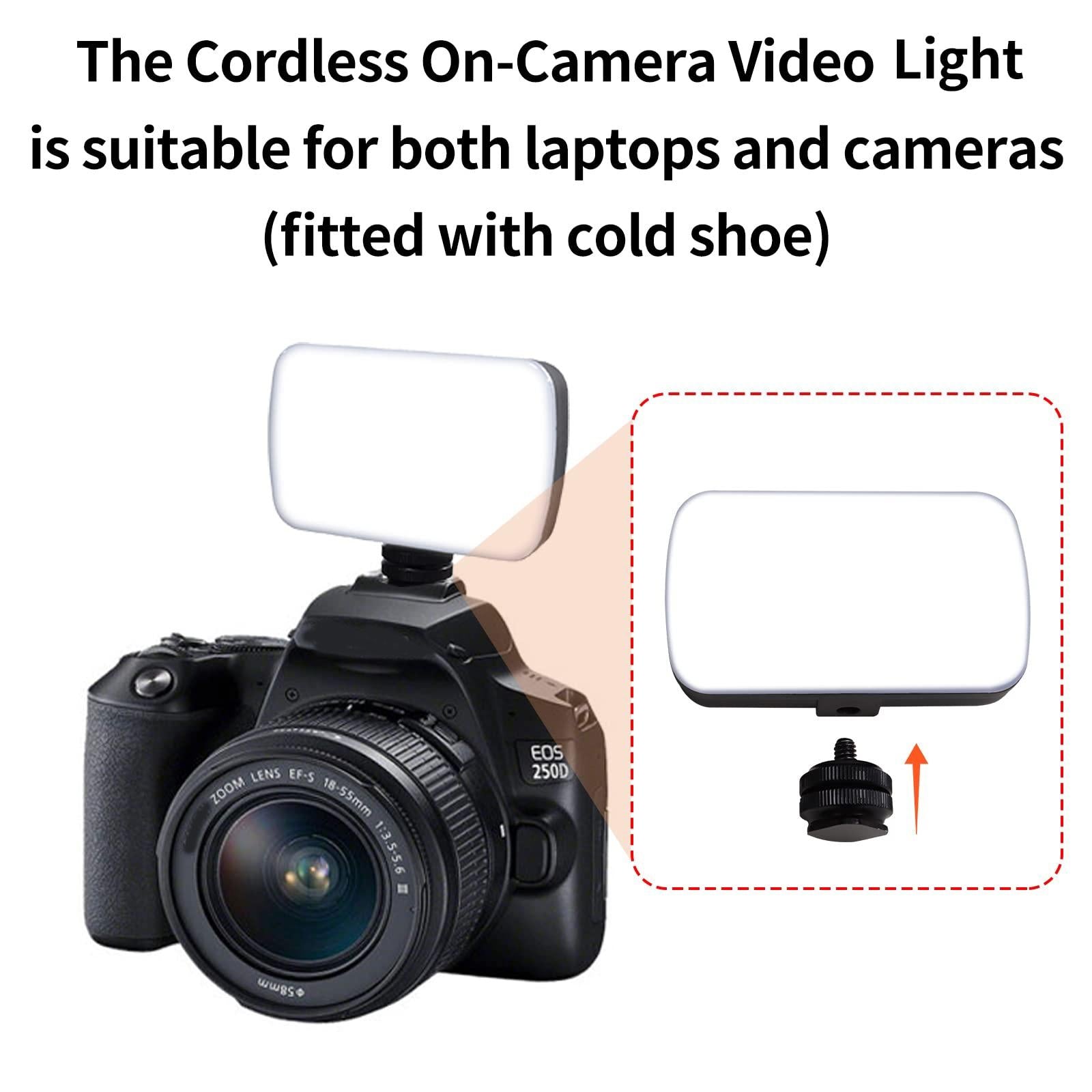 Rechargeable Video Conference Lighting - Three Colour Temperature Dimming 5