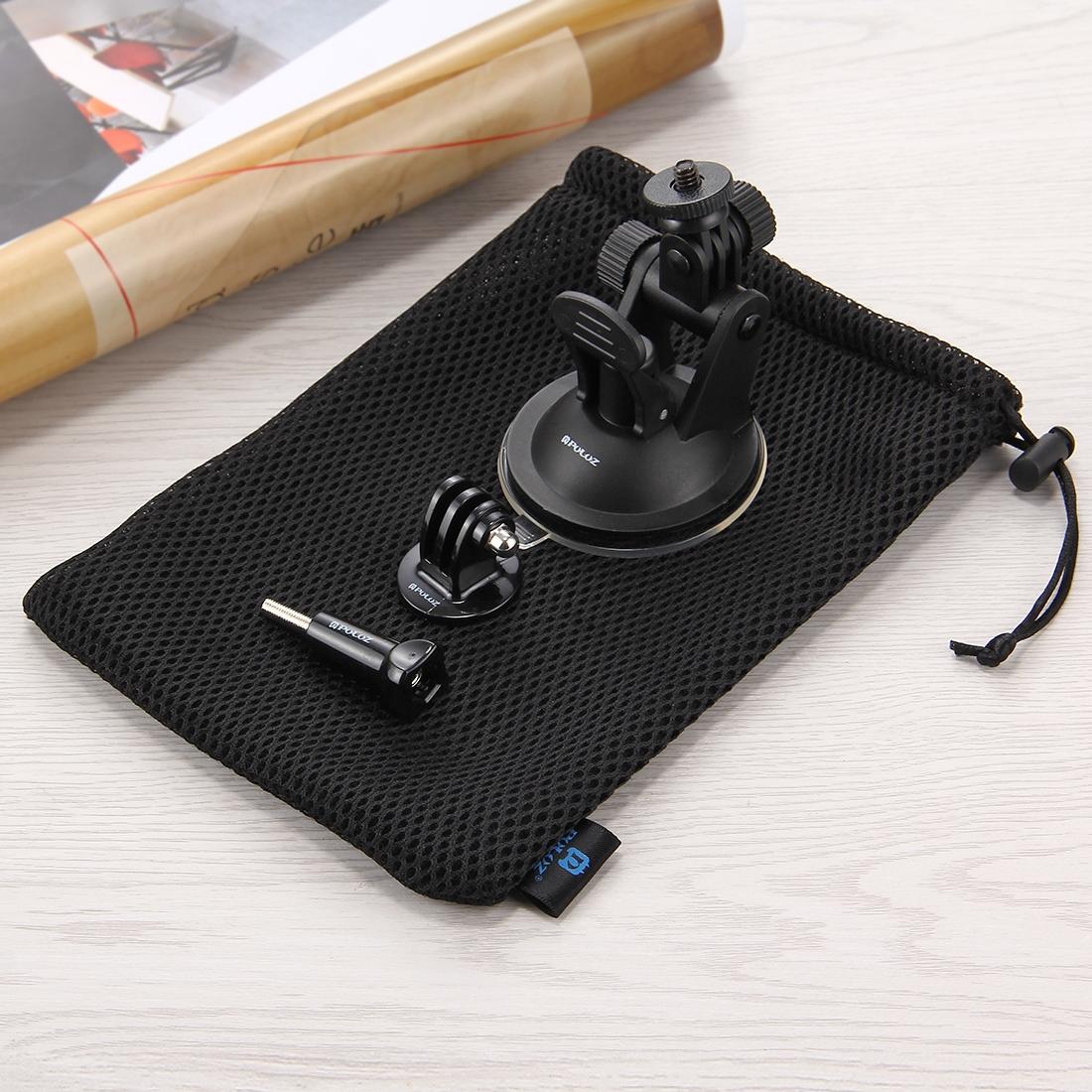 Universal Suction Cup Mount for Action Cameras with Tripod Adapter and Storage Bag 4