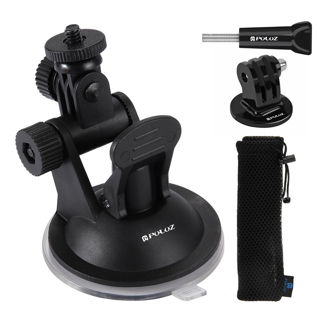 Universal Suction Cup Mount for Action Cameras with Tripod Adapter and Storage Bag 8